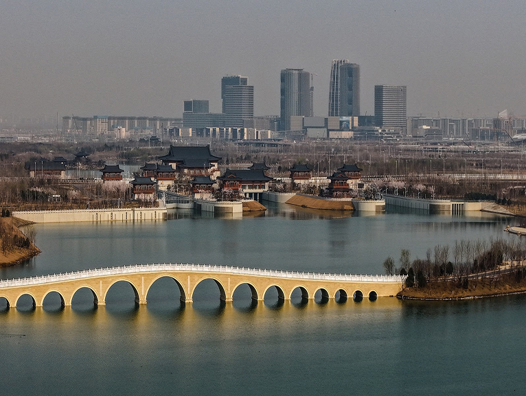 CGTN: XIONGAN'IN Y�KSEK KAL�TEL� KENTLE�MEDE �RNEK MODEL OLMA S�REC�